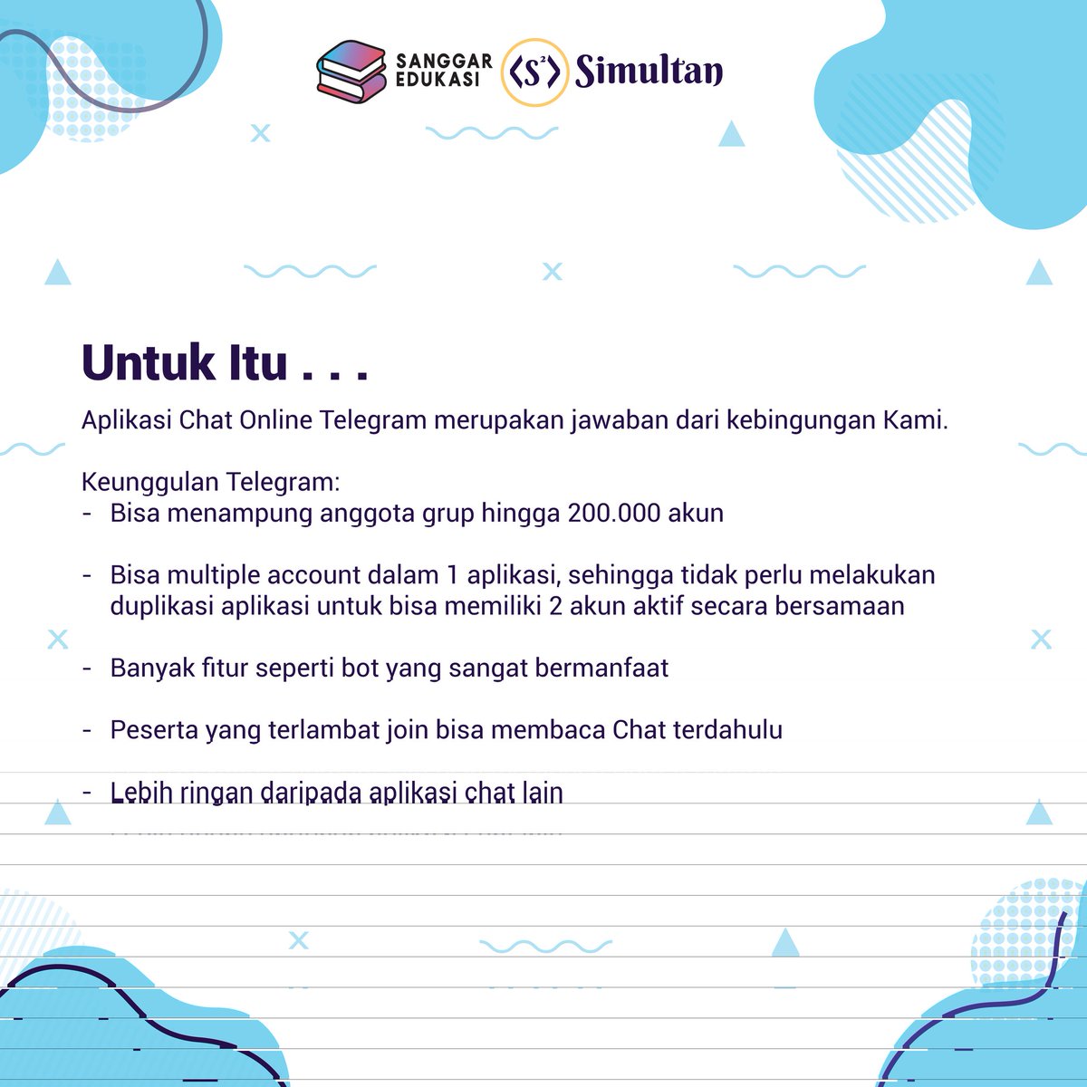SanggarEdukasi_'s tweet photo. Ini dia pemaparannya 🌻🌞 Makasi dan semangat.
.
#InfoTerbaru #utbk  #utbksbmptn #utbksaintek #utbksoshum #utbktps #utbk2020 #ltmpt #ltmptofficial #ltmptutbk #sbmptn #sbmptnsoshum #sbmptnsaintek #sbmptntps #sbmptn2020 #sbmptnterbaru #Simultan #SanggarEdukasi https://t.co/XfasQWsf49