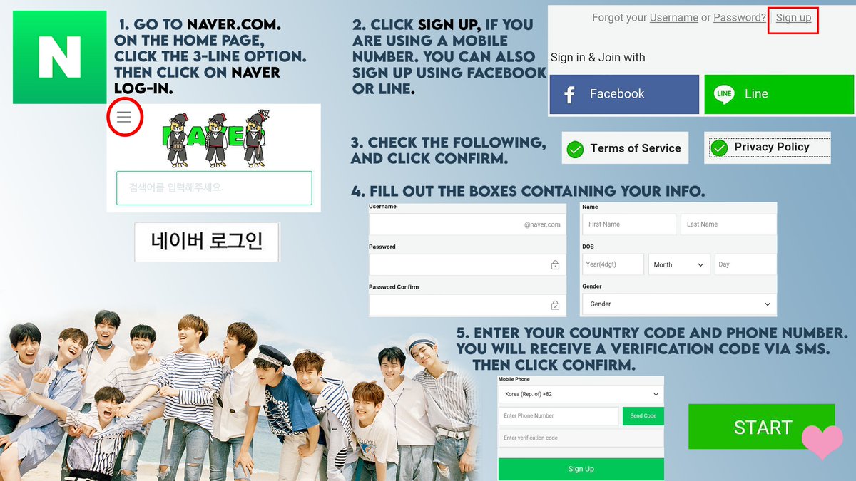 Hi Teumaes! Here's a guide on how to create a Naver account Naver is one of SK's leading search engine. So boosting articles about Treasure and making them trend real-time in Naver would greatly help in promoting them. #Treasure  #트레저  @ygtreasuremaker