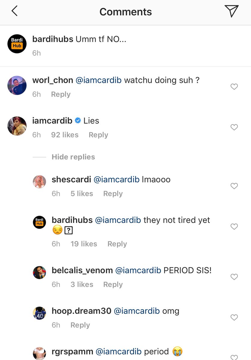 celebslovecardi's tweet photo. Cardi said it’s all lies https://t.co/JpU6D5bZZR