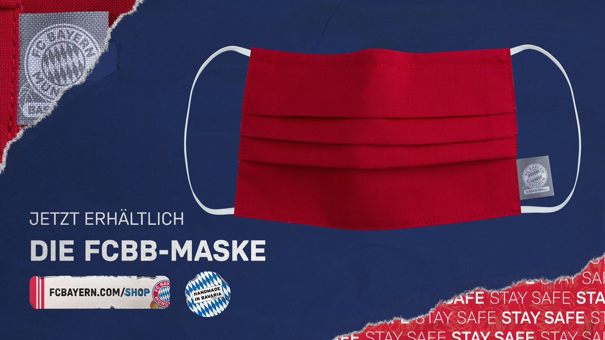 FCBBasketball's tweet photo. 🔴😷 Die #FCBB-Gesichtsmaske 😷🔴
🛒 OUT NOW: https://t.co/LTdIsYZv2T
#GemeinsamGegenCorona #MaskOn #MünchenIstUnserCourt #Maskenpflicht #Corona #Covid19 #Mundschutz #089together || *Kein medizinisches Produkt; dient nur für privaten Gebrauch https://t.co/R0uoA7gqwr