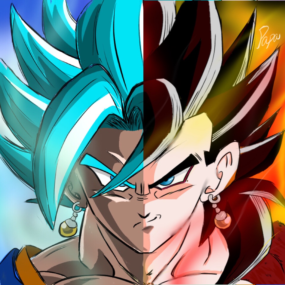 Papaya على تويتر コレめっちゃカッコいいなぁ ヘッダーにしよ 絵描きさんと繫がりたい ドラゴンボール ベジット ベジットブルー ベジット4 イラスト