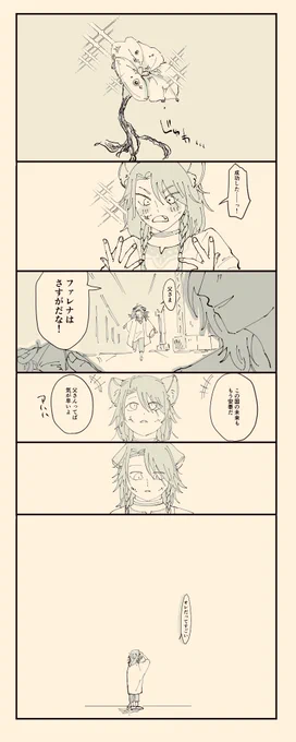 #ツイステファンアート 

自分以外自分を褒める人がいなかったレオナくん
⚠️過去、服装、父捏造 