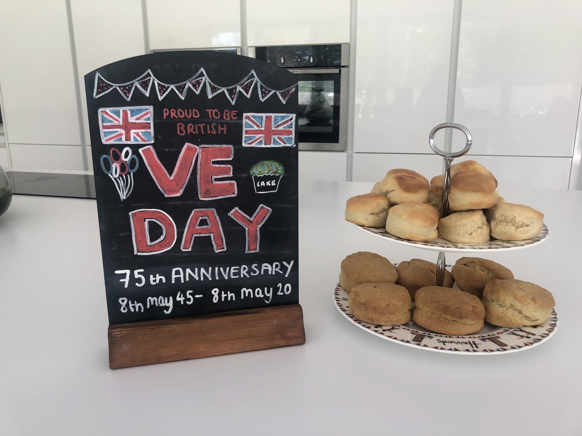 FellsideHomes's tweet photo. VE Celebrations at Fellside last Friday ❤️🤍💙 #VEDAY https://t.co/kekyCSrGPV