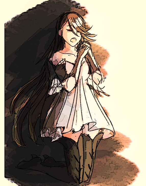 kiriponan on X: More Bravely Default fanart I wanted to draw Agnes based  off this cute dress I saw that reminded me of her vestal garb   / X