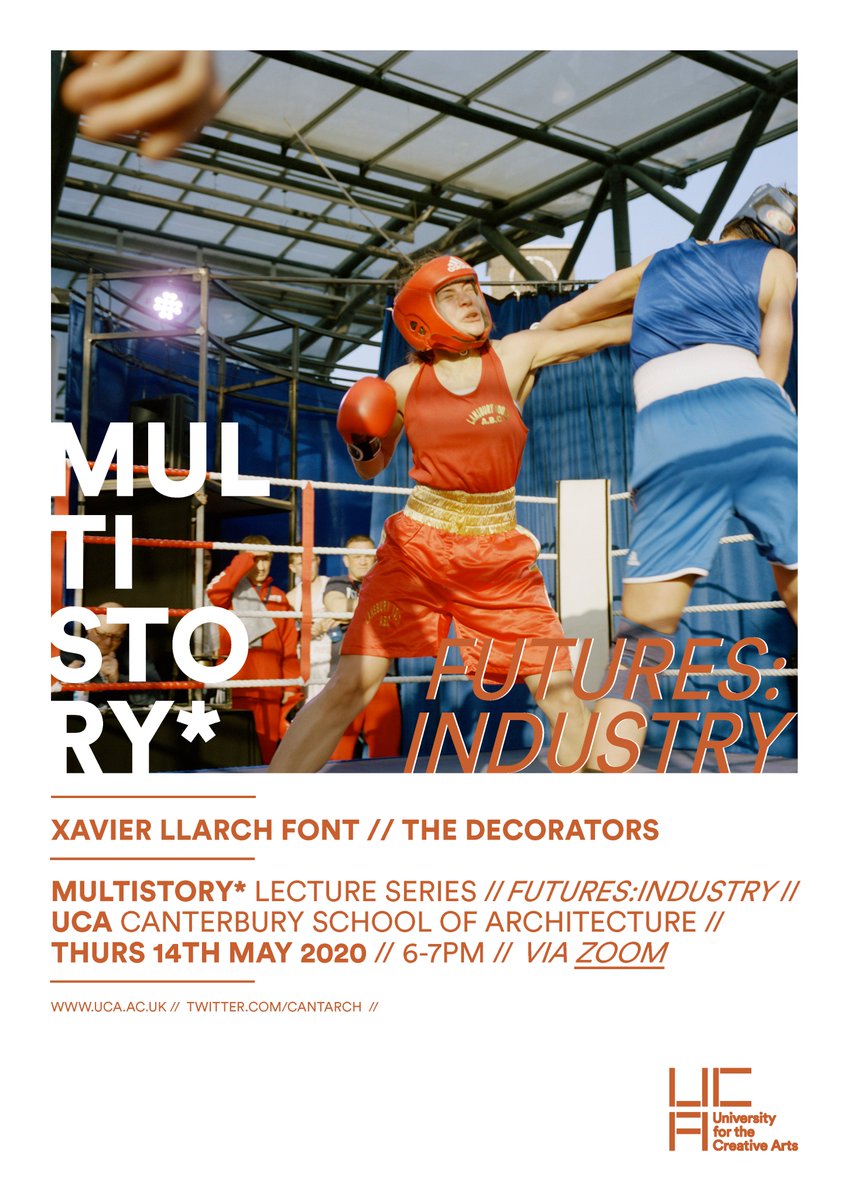 We have one more surprise MULTISTORY* lecture on Thursday before the end of the year, with Xavier Llarch Font of The Decorators.

 Lecture to be held via zoom:  uca.zoom.us/j/93280493894

 Please feel free to spread the word + hope to see you there...