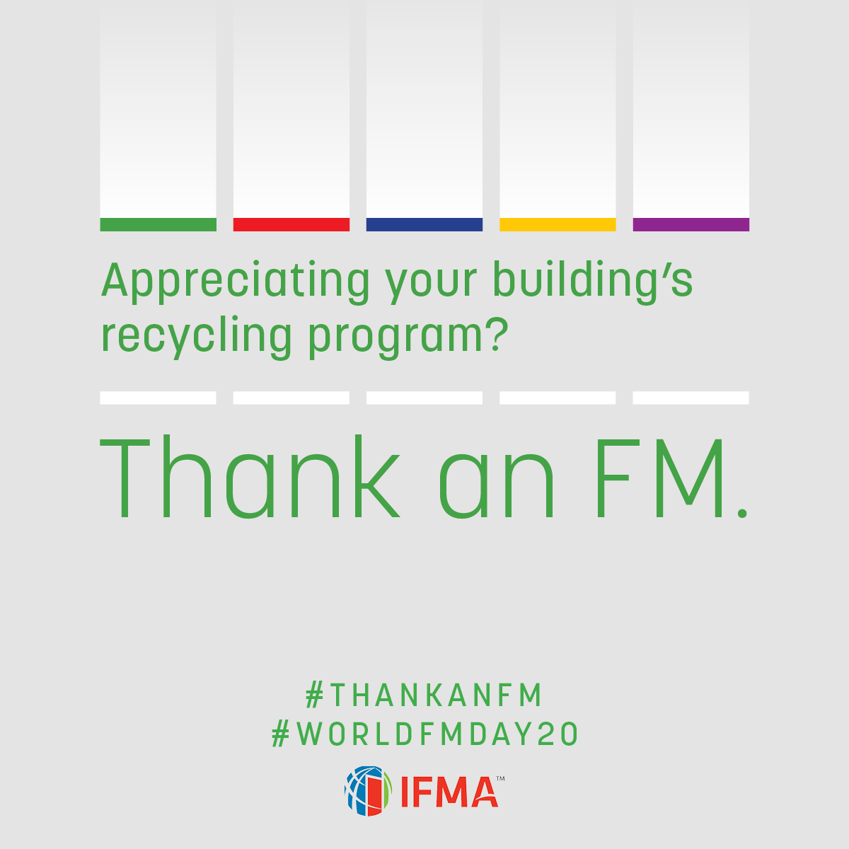 Does your building have recycling? #ThankAnFM #WorldFMDay20