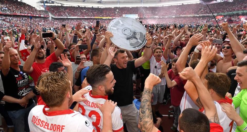UKFortuna's tweet image. ON THIS DAY | 2️⃣ Years ago Fortuna won the 2.Bundesliga title with a last-gasp victory away at Nürnberg, simultaneously denying FCN the Championship should they have drawn or won #F95