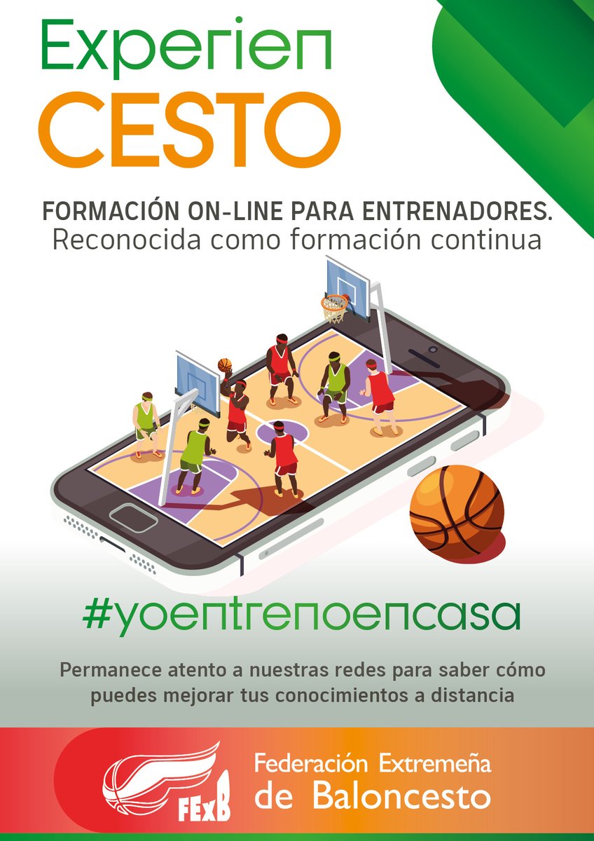 PRÓXIMAMENTE - Formación On-line para entrenadores.
Charlas reconocidas como formación continua para cursos de entrenador. ¡Atentos, comenzaremos la semana que viene! #YoEntrenoEnCasa