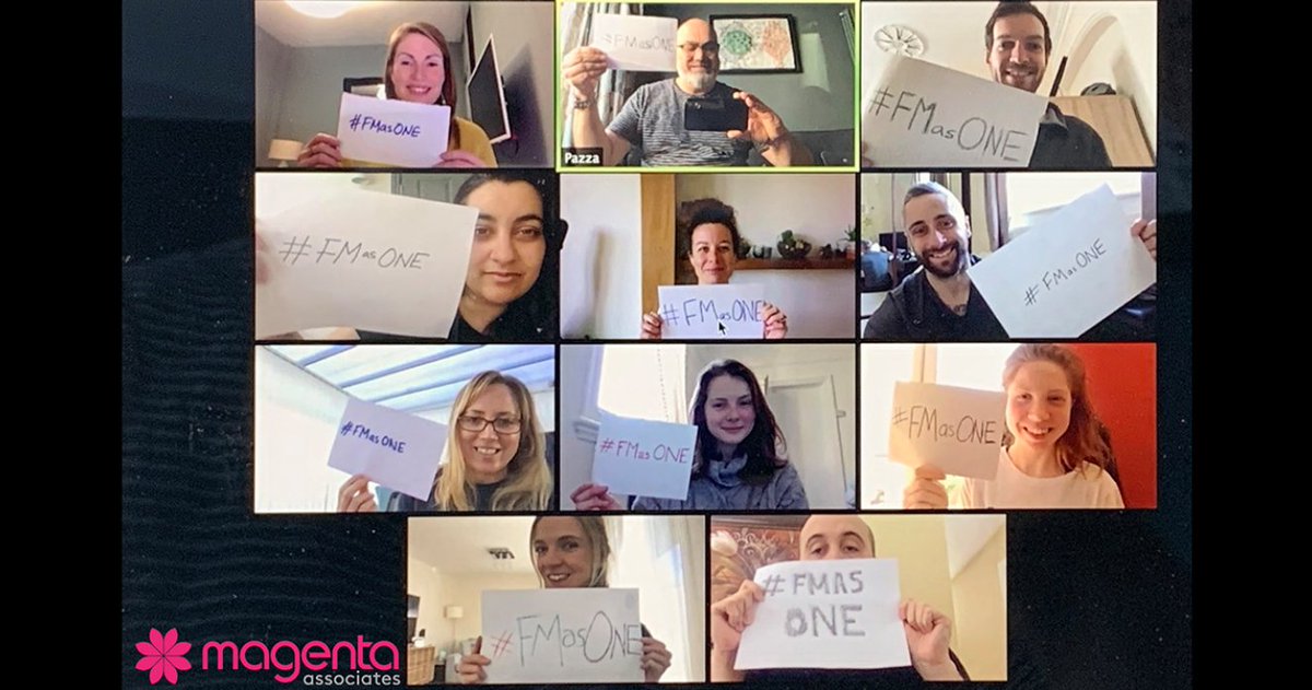 JoSutherlandPR's tweet photo. Stay safe on #WorldFMDay, #facman #workplace friends.

Check out 
@simoniatroupr's blog to mark the World FM Day that none of us expected:

https://t.co/o62n9ENHZQ 

Love from us all at @MagentaComms x https://t.co/XaoYw5fLmP
