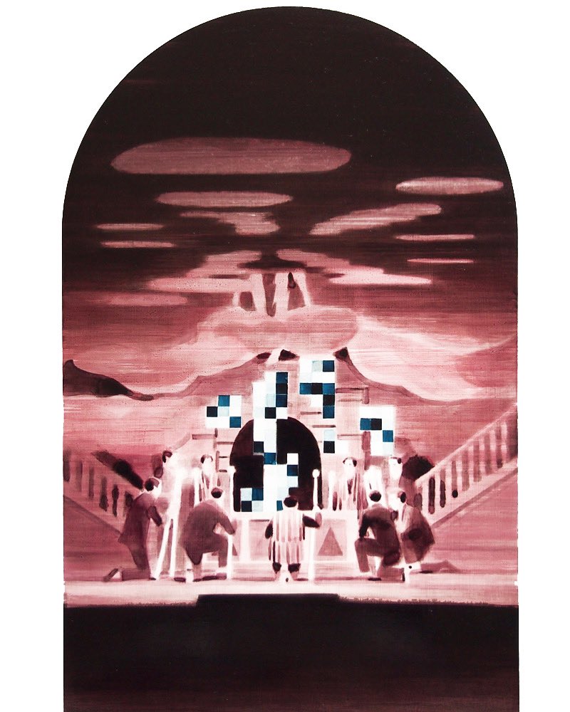 ‘Beyond Expectations’ by the talented Adam Dix <a href="/litho67/">Adam Dix</a> Edition of 25 Screen print with digital pixels and varnish, 76 x 56 cm. £200 plus p&amp;p #artistsupportpledge