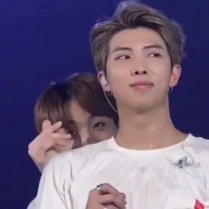 peek-a-koo with his first and last role model namjoonie hyung