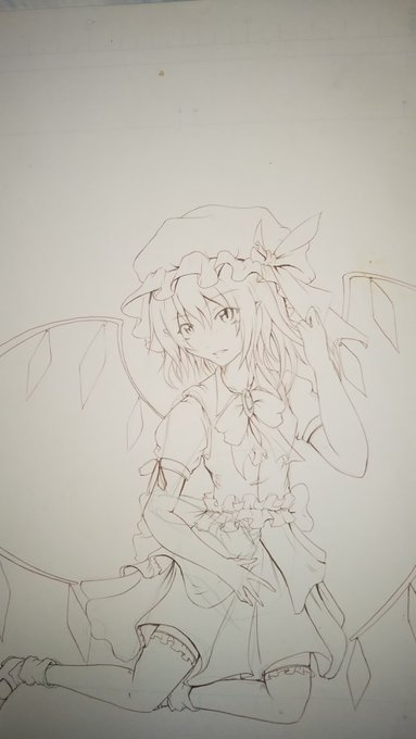 7年ぐらい前に描いたフランちゃん。。。
絵描き歴3年くらい経ってコレで、へたくそ過ぎて絶望して、以来2年～3年ペンが握れなくなった忌まわしき作品。 