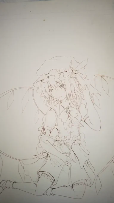 7年ぐらい前に描いたフランちゃん。。。
絵描き歴3年くらい経ってコレで、へたくそ過ぎて絶望して、以来2年～3年ペンが握れなくなった忌まわしき作品。 