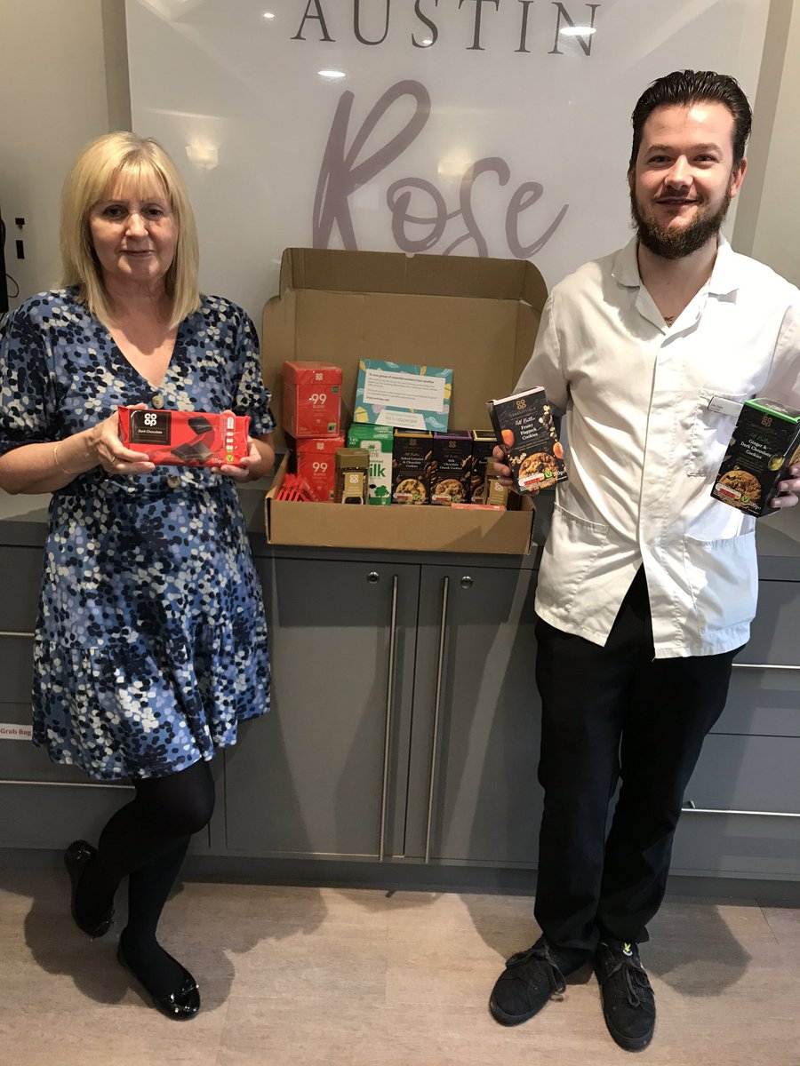 Bobbyy26's tweet photo. @coopuk thank you so much for donating a lovely hamper to all our staff at Austin Rose Care Home. It certainly put a smile on their faces 😊 https://t.co/ut89IqIV1R
