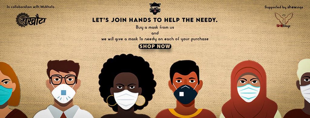 FreakIndia's tweet photo. “We all are in this together”
FreakIndia has taken an initiative to keep you n the needy safe.

1 mask bought➡️1 mask donated
⁠
Shop: https://t.co/9Zz01HRmYp⁠
⁠
#freakindia #COVIDー19 #maskindia #atmanirbharbharat #wednesdaymorning #BoycottChina #buynow #sustainablefashion https://t.co/sulhaIR6nI