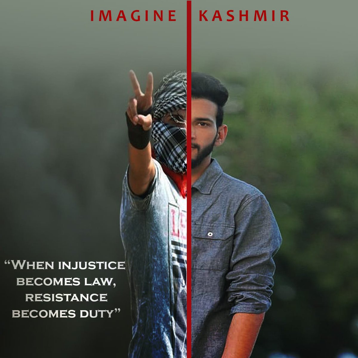 Pak9107080's tweet photo. Humans without human rights... 
#ImagineKashmir https://t.co/WTaFNPUa7b