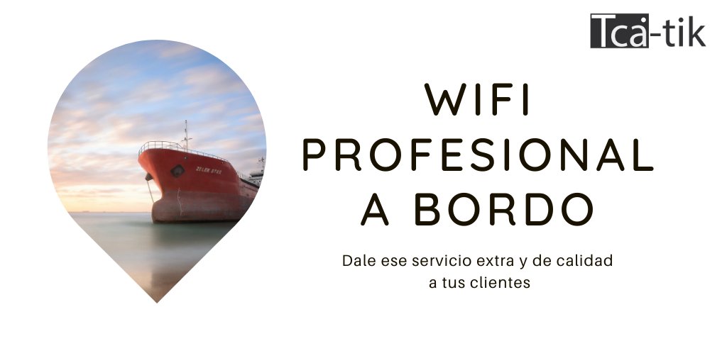 tca_tik's tweet photo. En #Tcatik ofrecemos #wifi profesional para #barcos, contamos con routers 4G de datos ilimitados de excelente calidad. 

¡No dudes en ofrecer este servicio extra a tus clientes y contar con nosotros para ello! 

Más info:

📧 info@tcatik.com
📞 +34 828 70 19 18 https://t.co/5F3ySGQDAo