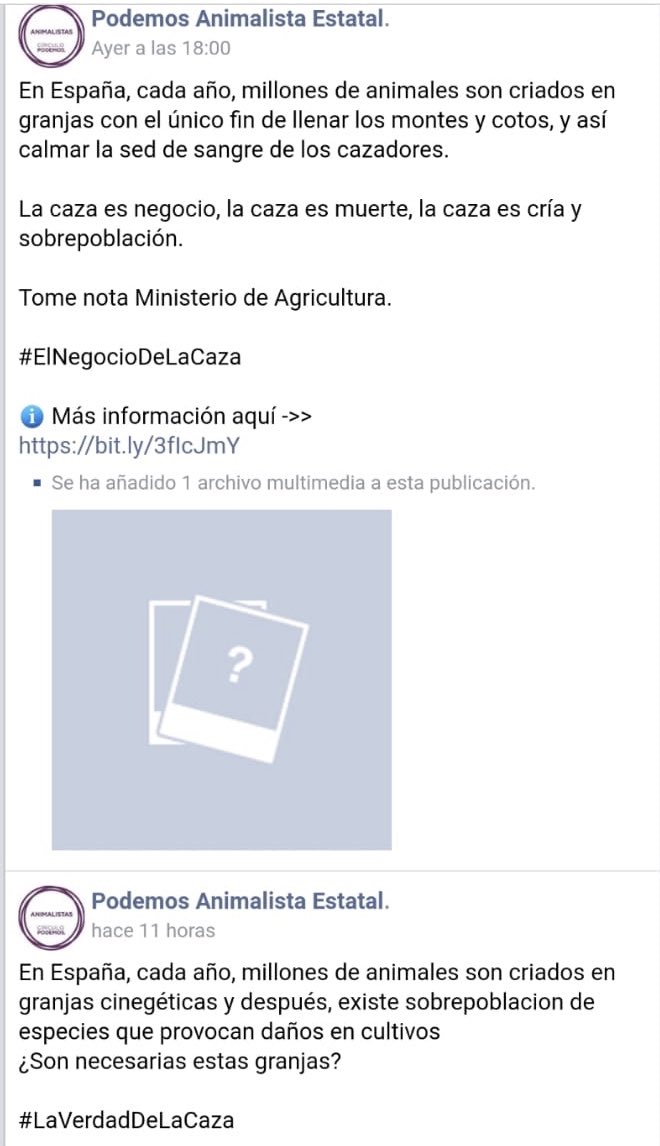 Podemos no tiene intención de prohibir la caza. Uralde está pensando sacarse la licencia.