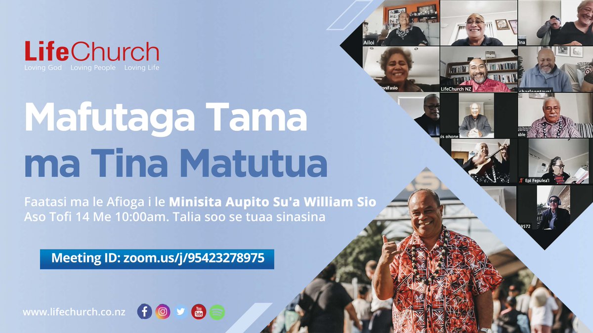 LifeChurch_NZ's tweet photo. We're excited to have a special guest speaker to be joining us for #SeniorsOnline TOMORROW - The Hon. @AupitoWSio_MP. You don't wan't to miss this! https://t.co/K0uSp2a5Ip