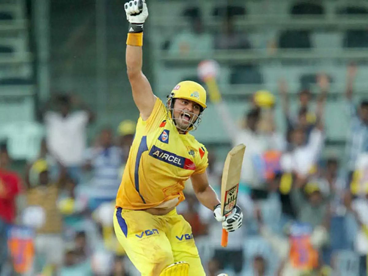 Three years later exactly on the same day, Suresh Raina went to score his first IPL century. He scored 100 off 53 deliveries, hitting 7 fours and 6 sixes. Incidentally, CSK also made exactly 186 and won the match by 15 runs. @ImRaina  #SureshRaina (2/2)