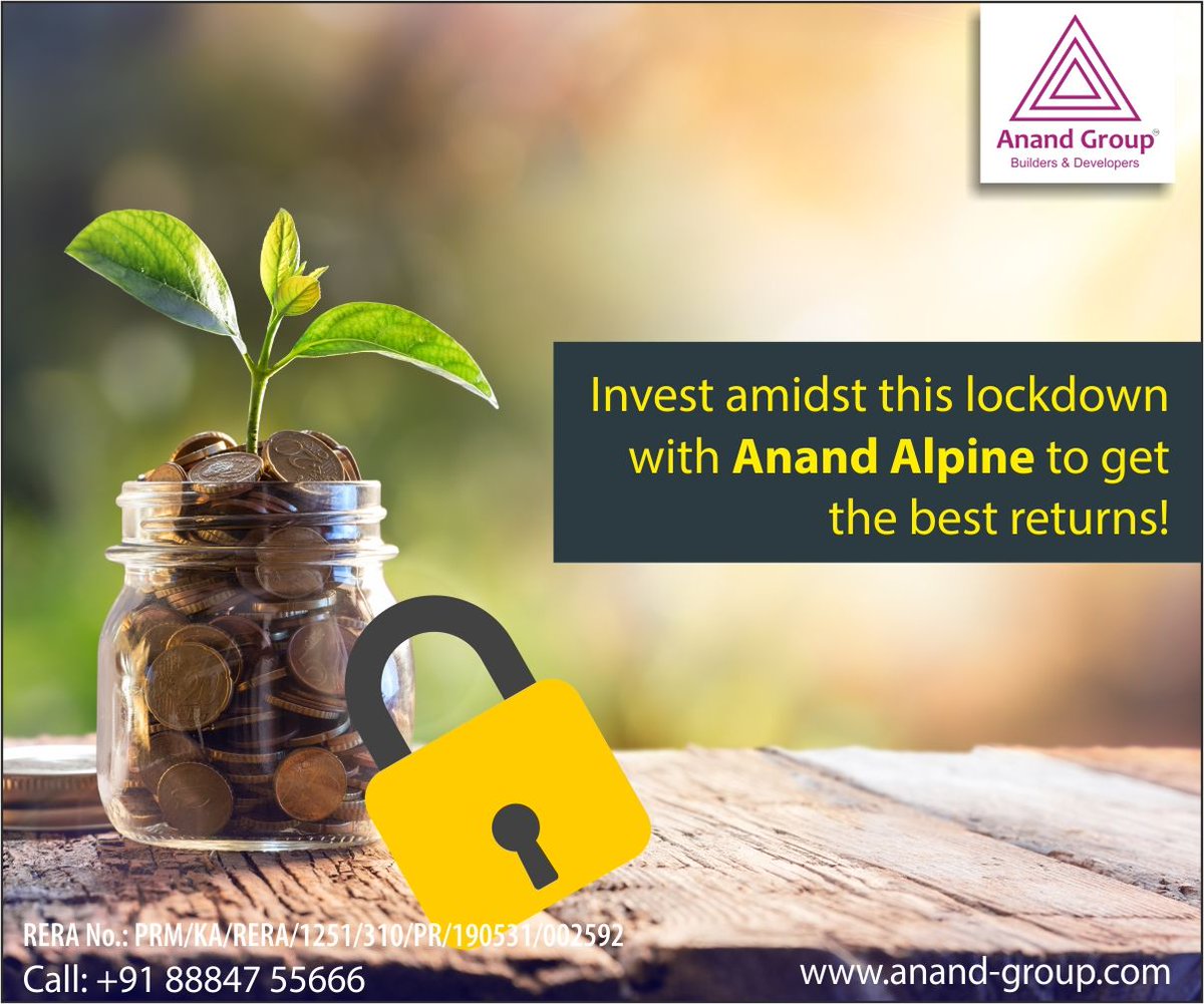 AnandGroupBlr's tweet photo. Making an investment that provides long time returns should be our key focus to open this lockdown with a bang! Real estate in India promises the best and the highest returns, call us now to know more!
#COVID19 #RealEstate #InvestmentOpportunites #BestInvestmentOpportunity https://t.co/I1pSTTgs1a