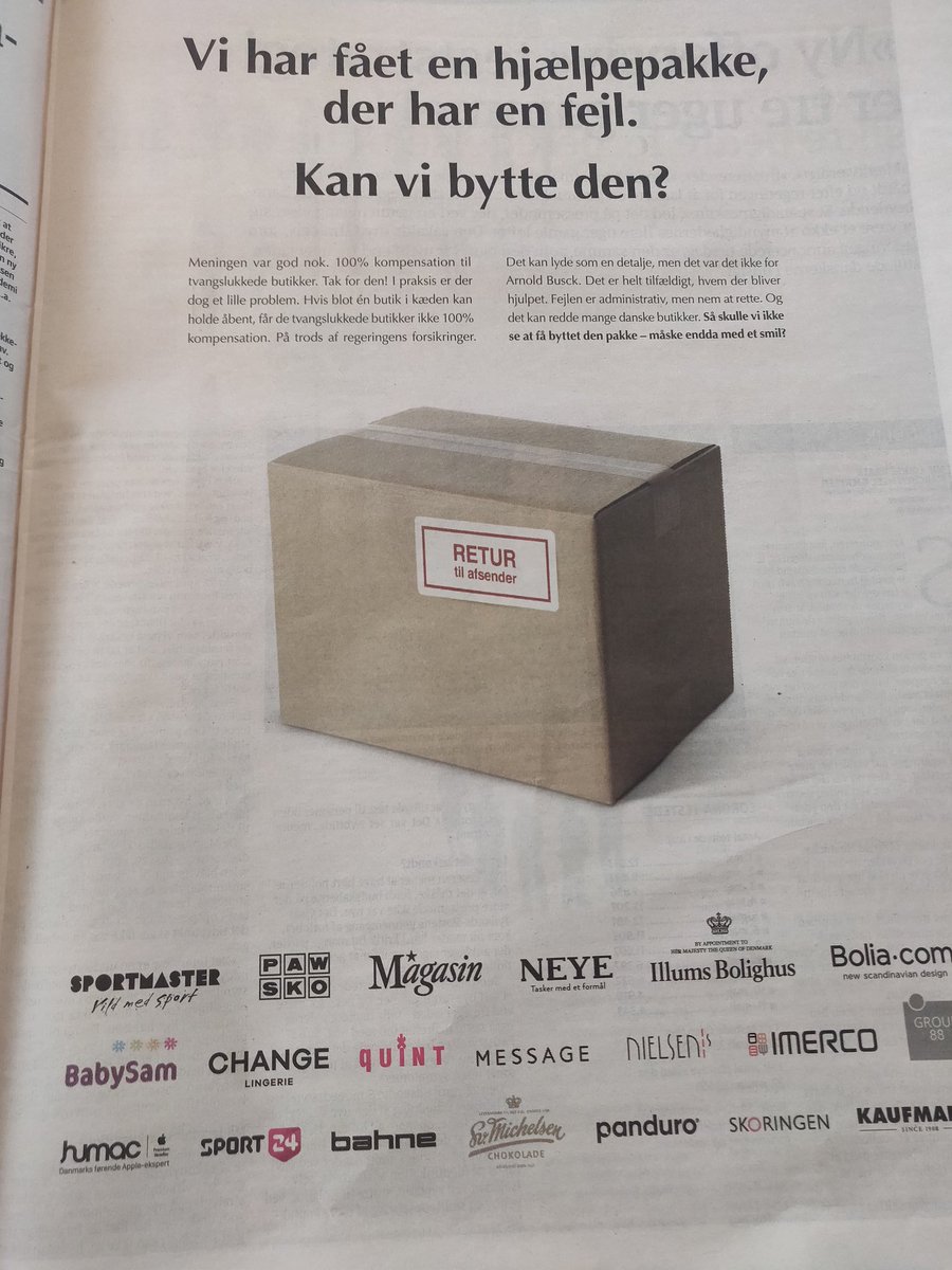 JakobStegelmann's tweet image. I årevis har vi brugt alle pengene på at udkonkurrere alle de små lokale butikker. Hjælp os til at bevare vores monopol.