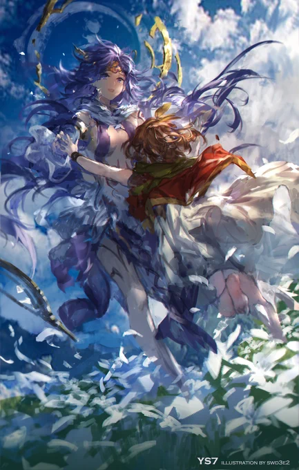 `'有朝一日,当他们再次来访之时......
我会让那个人最喜欢的白花开满这片大地。`'
#イース7 