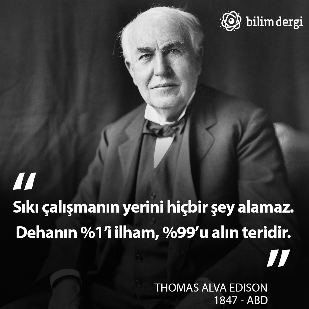 bilimdergicom's tweet photo. #BilimDergi #Dergi #DijitalDergi #Bilim #Mucit #Edison #Ampul #Science #Uzay #Astronomi #Fizik #Space #Edison #ThomasEdison https://t.co/qx1UtjJIrU