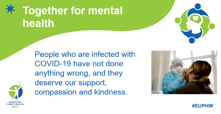 WHO_Europe's tweet photo. #MentalHealth is an integral and essential component of broader health. It is natural to feel anxious or scared when faced with a challenge like the #COVID19 pandemic. 

❤️ Let’s BE KIND to one another.

#EUPHW https://t.co/6HVwZmIcMd
