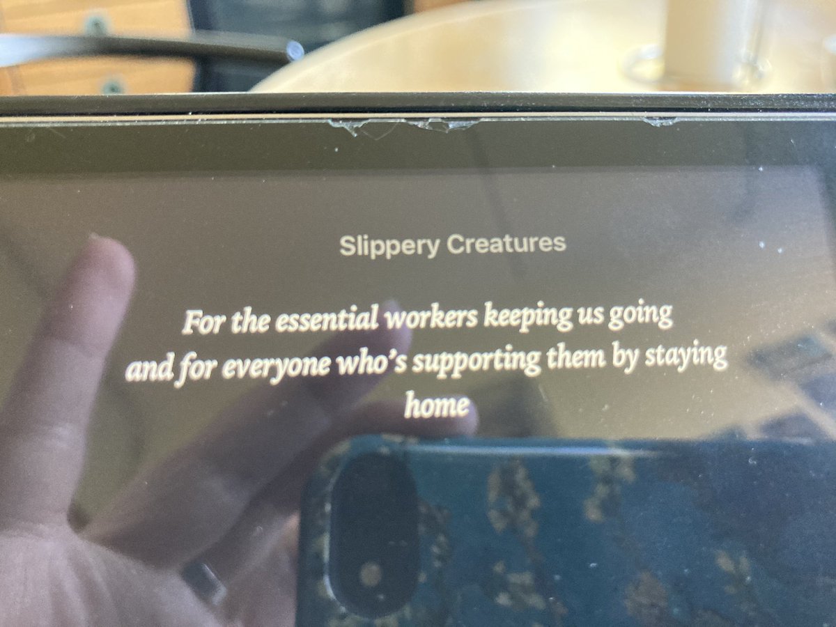 Well, if the DEDICATION is making me emotional this is a great start   #SlipperyCreatures