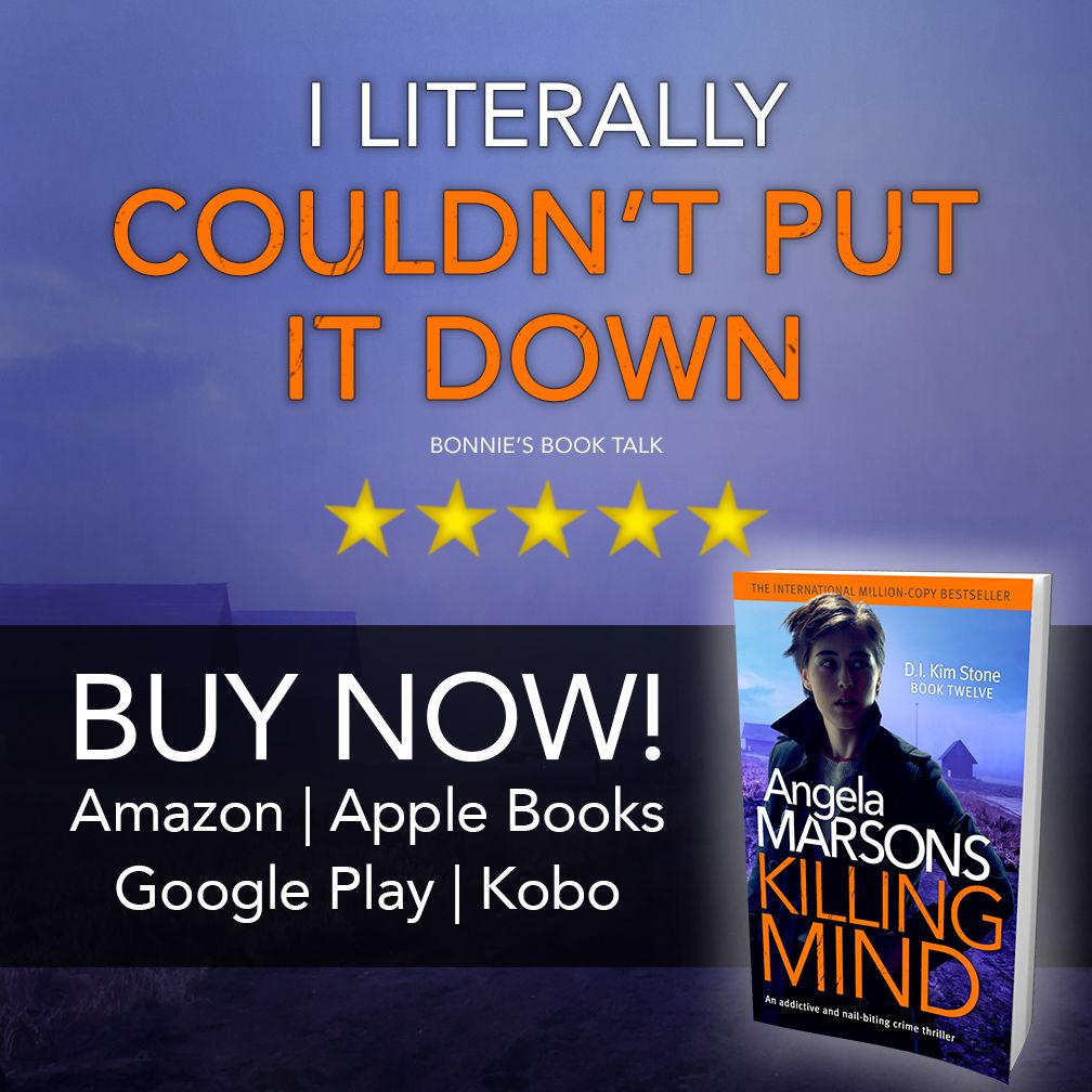 bookouture's tweet photo. Woohoo! Wishing the Happiest of Publication Days to @WriteAngie and Killing Mind: An addictive and nail-biting crime thriller. 

Amazon: https://t.co/1y70DCcViG
Apple Books: https://t.co/S1cdit6L6x
Kobo: https://t.co/9WQd9rhrsr
Google Play: https://t.co/5FkqCQZosE https://t.co/bMWkUEdZPc