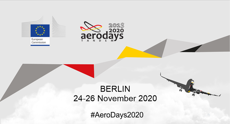 A new date for the #AeroDays2020!  

The <a href="/EuropeanCommiss/">European Commission</a> and the organizers <a href="/DLR_de/">DLR_de</a>, BDLI as well as @BMWi_Bund are delighted to announce that the second part of the Tandem-AeroDays19.20 will take place in Berlin from 24-26 November 2020: 👉 buff.ly/35RWLCi