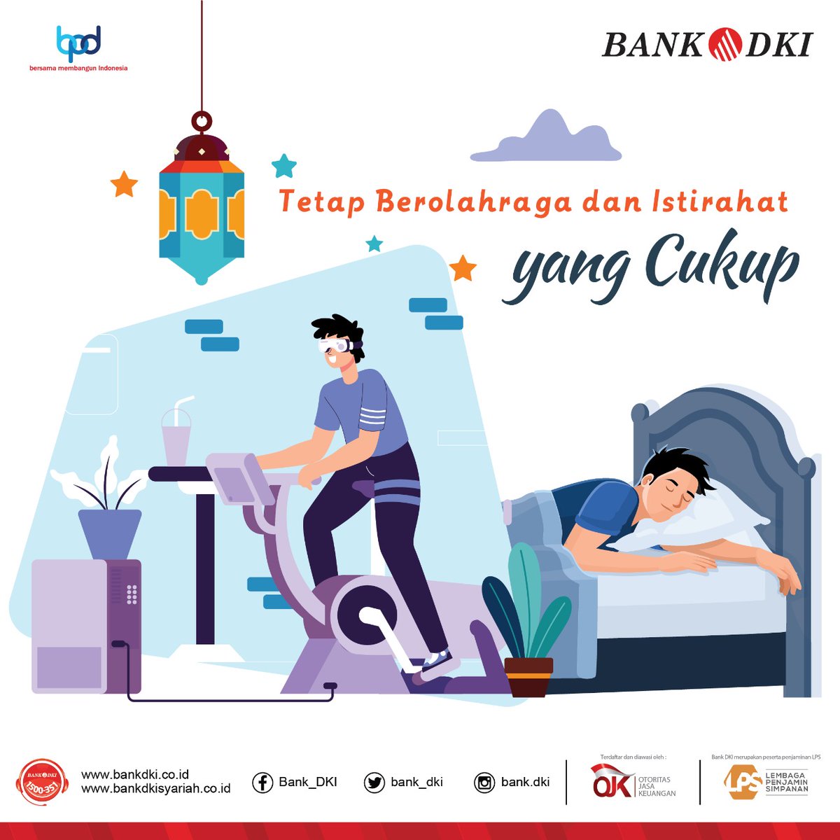 Menjalani ibadah puasa di bulan suci Ramadan memerlukan keseimbangan fisik agar tetap prima hingga waktu berbuka setiap hari. Berikut ini Tips Tetap Kuat Menjalani Ibadah Puasa Ramadan yang bisa kamu ikuti agar fisik terjaga