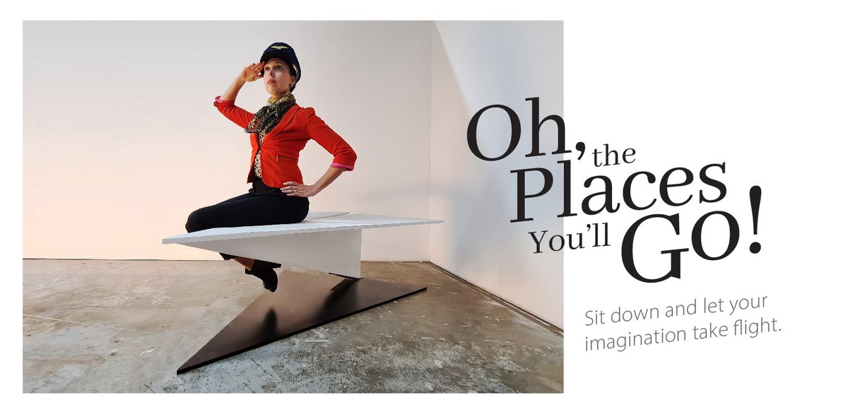 Sit down and let your imagination take flight with our new Paper Plane Bench.

With aeroplanes grounded around the world due to Covid-19, Studio Michael &amp; George have created a playful opportunity to enjoy a flight of fancy instead.

michaelandgeorge.com/our-work/paper…
