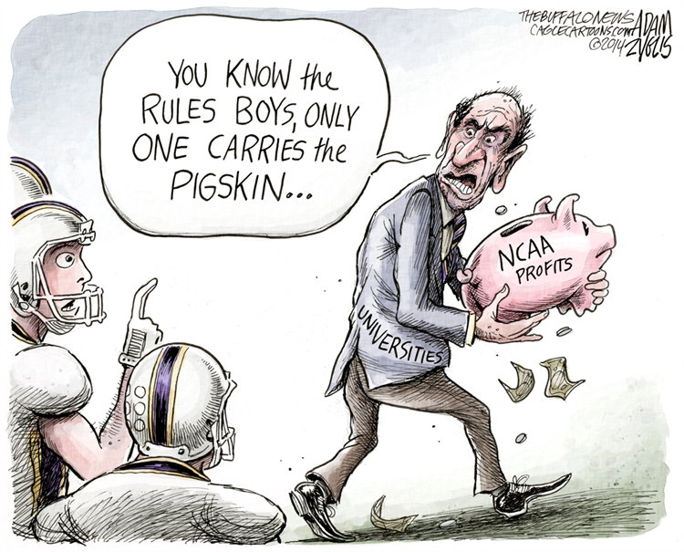 vgarc030's tweet photo. If institutions continue to support the NCAA, student athletes will continue to be exploited through the use of image &amp; dedication to the sport. The NCAA claims to value amateurism, but it is simply an excuse to keep profiting off these students #Ucr150 @MisssNallely @rabea_qamar https://t.co/OmyAcV9h42