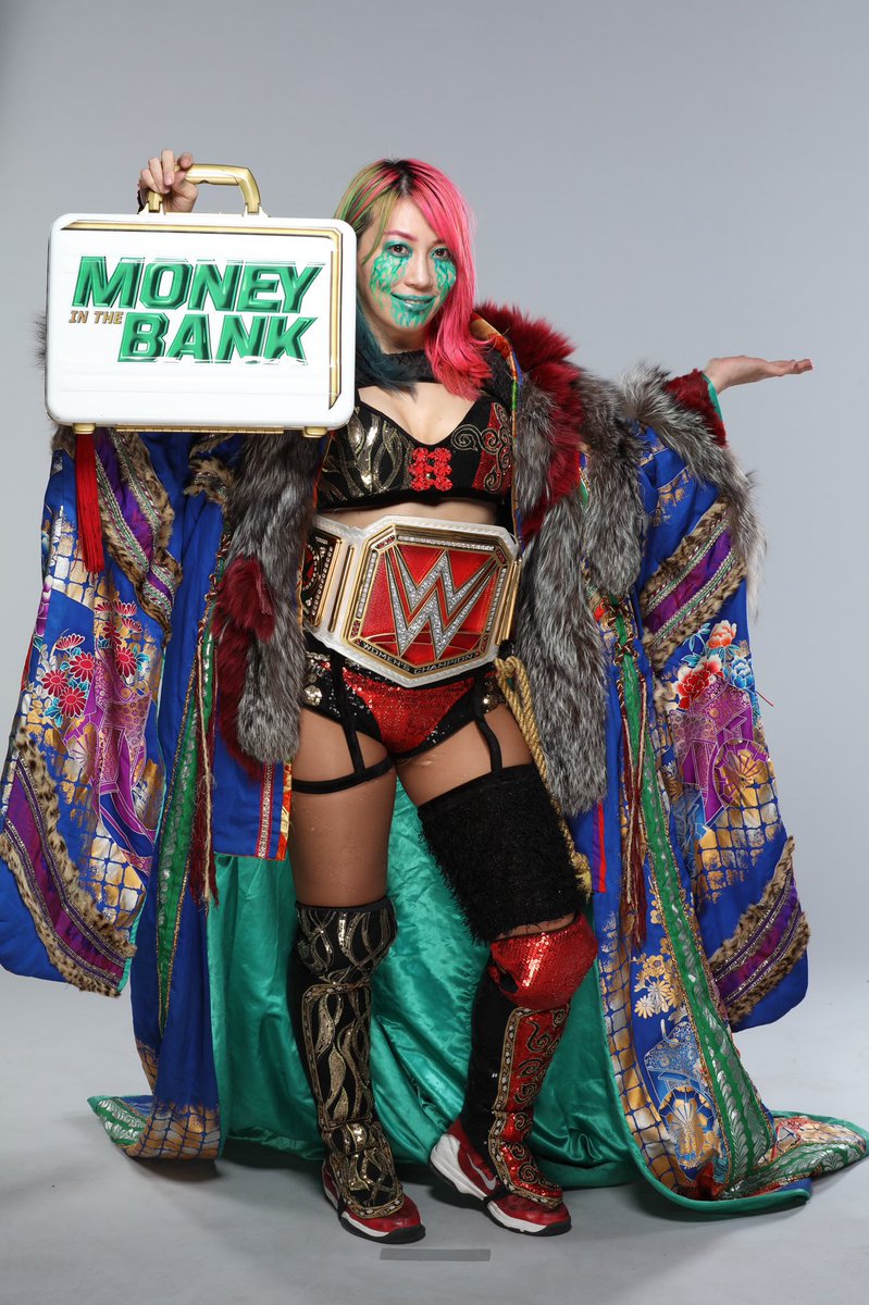 WWEAsuka's tweet photo. It is thanks to everyone that I was able to come this far.
#WWE #WWERaw #MITB https://t.co/pyikX8Jfix