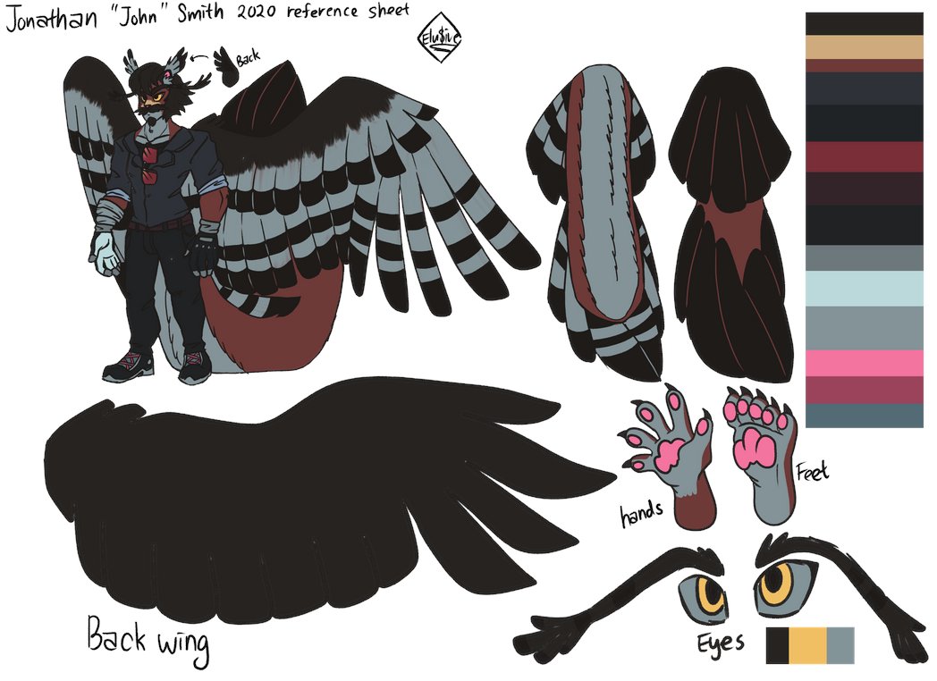 bonnibelblackb1's tweet photo. Jonathan's reference sheet, he's a red squirrel-harpy eagle hybrid furry
#furryart #referencesheet #Facialhair #mustache #squirrelbird https://t.co/DMbjybz4iS