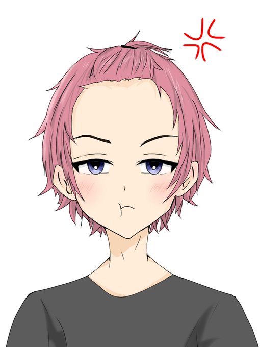 前髪上げのtwitterイラスト検索結果 古い順