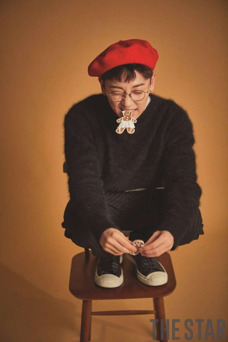 For "The Star" magazine in that cute red beret  #노태현