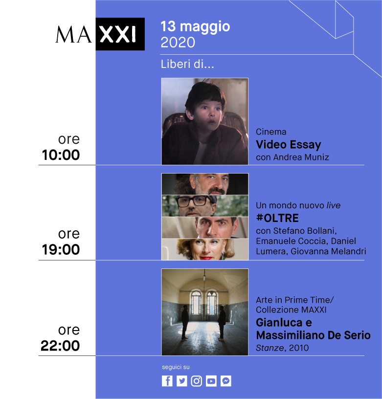 Museo_MAXXI's tweet photo. Proseguono gli appuntamenti online, aspettando la riapertura del museo! Oggi parliamo di cinema ma anche di arte e spiritualità nel #live con @StefanoBollani #EmanueleCoccia @DanielLumera @giomelandri. E infine, con #ArteInPrimeTime portiamo la videoarte direttamente a casa tua! https://t.co/TOLj3UxUf4