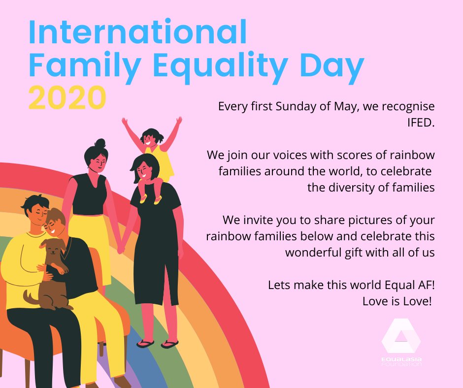 Equal Af On Twitter We Re Inviting All Our Equalaf Family To Celebrate International Family Equality Day Ifed From Our Rainbowfamiliy To Yours Share Your Pictures And Stories Below Loveislove Equalaf Lgbtq Https T Co Trfdnvhi9v
