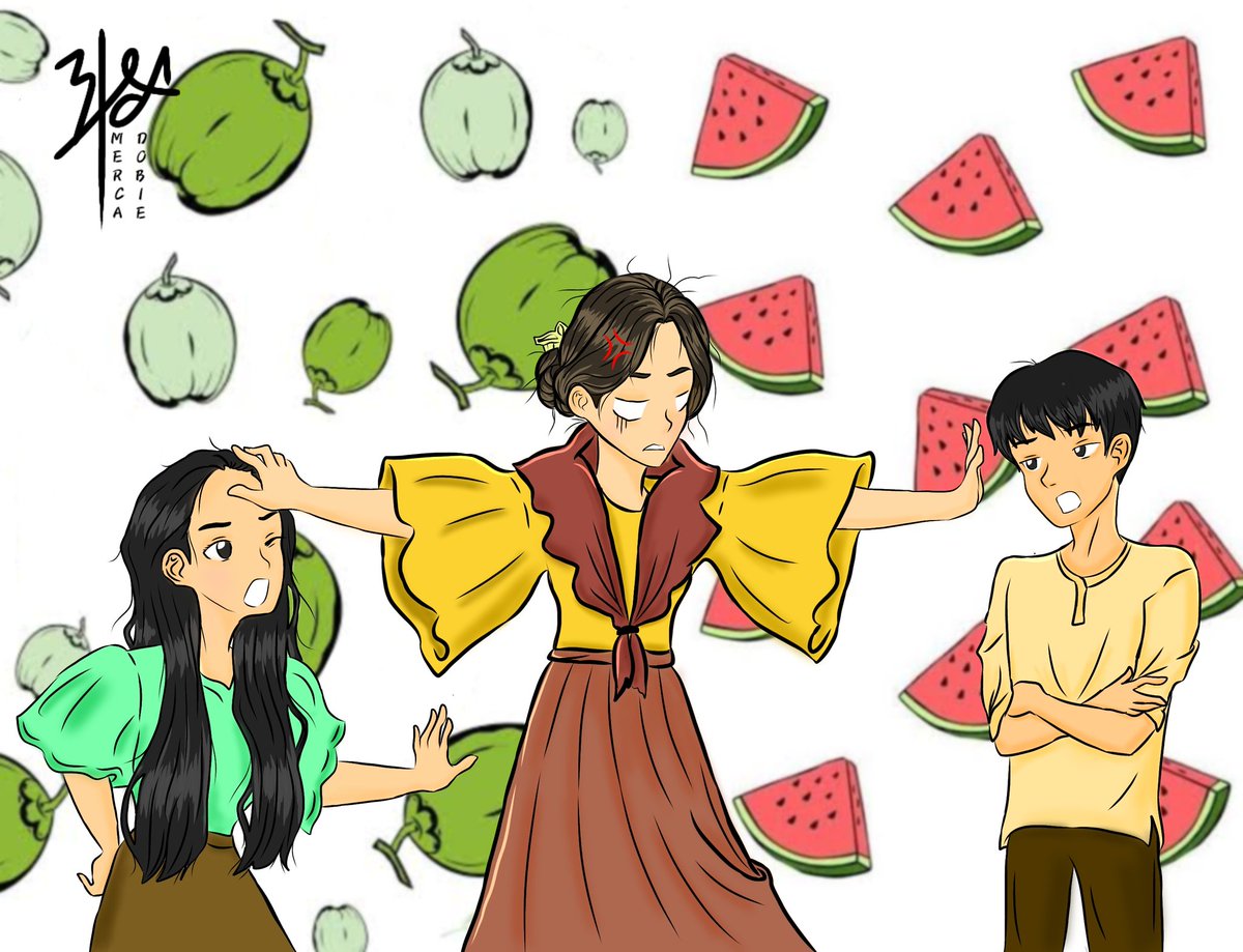 BeaAngela___'s tweet photo. || Kabanata 27 scene ||
Ito na po ang mga Presidente ng Buko Fans Club at Pakwan Fans Club 😂
Fan Art no. 5
#Salamisim by @BinibiningMia_
#Lolita #Niyong #Faye #Buko #Pakwan #BUKOvsPAKWAN #DigitalArt #Art #lineart https://t.co/bhLGSIJA45