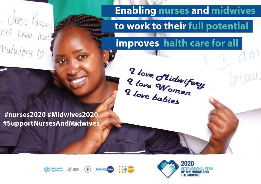 Midwives can provide 87% of the essential care needed for sexual, reproductive, maternal, and newborn health services. Please support midwives as they play an integral role in protecting the lives of women and newborns.

#2020NurseandMidwife #midwives2020