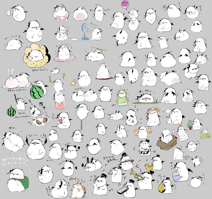 #いいねの数だけもふエごを描く いいねありがとうございましたー!!92のもふもふです。 