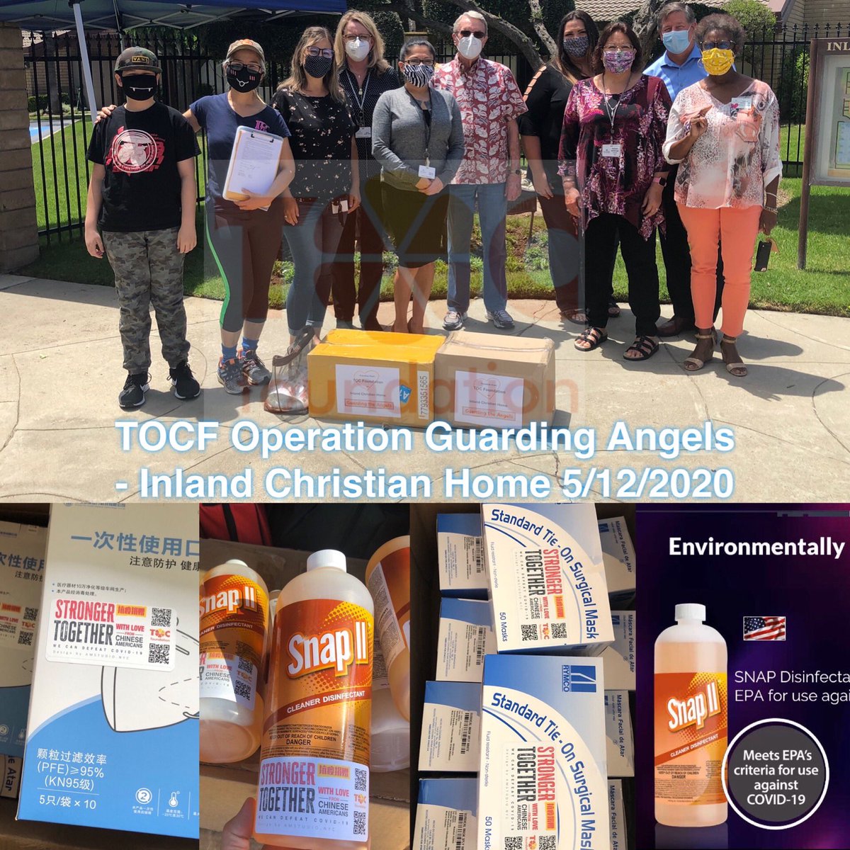 FoundationToc's tweet photo. Operation Guarding Angels-@InlandChristian 5/12/2020
There is a Chinese saying:
“Delivering charcoal in the snow is better than adding icing on the cake.” True friends deliver timely assistance in time of need.
雪中送炭胜过锦上添花。
#GuardingTheAngels
#PPEShortages
#Covid19 https://t.co/8KgJgVNT6i