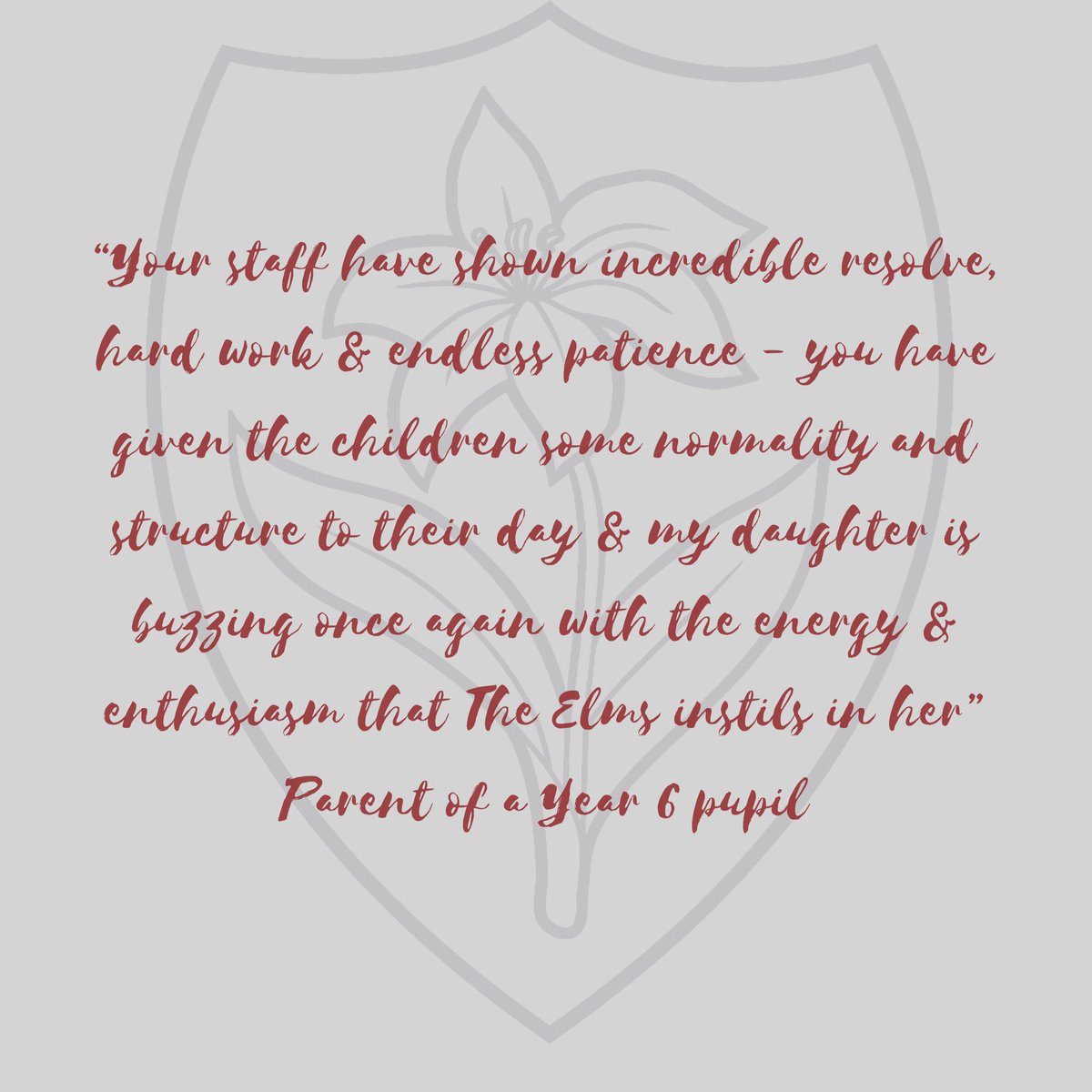 <a href="/hmelmsschool/">Ed Lyddon</a> <a href="/TheElmsSchool/">The Elms School</a> Thank you to our parents for all your incredible positivity 🙏