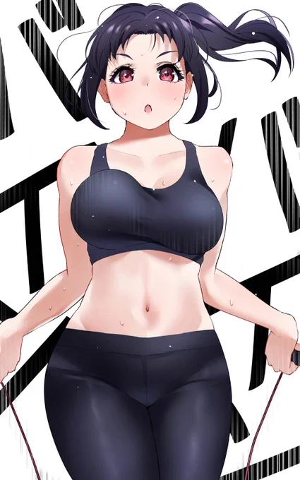 こういうスポーティーな格好、性癖なんですけど、どうですか? 