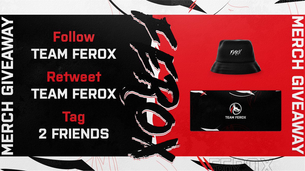 MERCH #GIVEAWAY 🚨

To celebrate our newest line of merch being released, we are going to be giving some away! 😄

To enter:
🔺 Retweet this tweet
🔺 Follow <a href="/TeamFeroxGG/">Team Ferox</a> 
🔺 Tag TWO friends!

Make sure to get your entries in, the winner is picked in a week! 🏆

#GoWild 💥