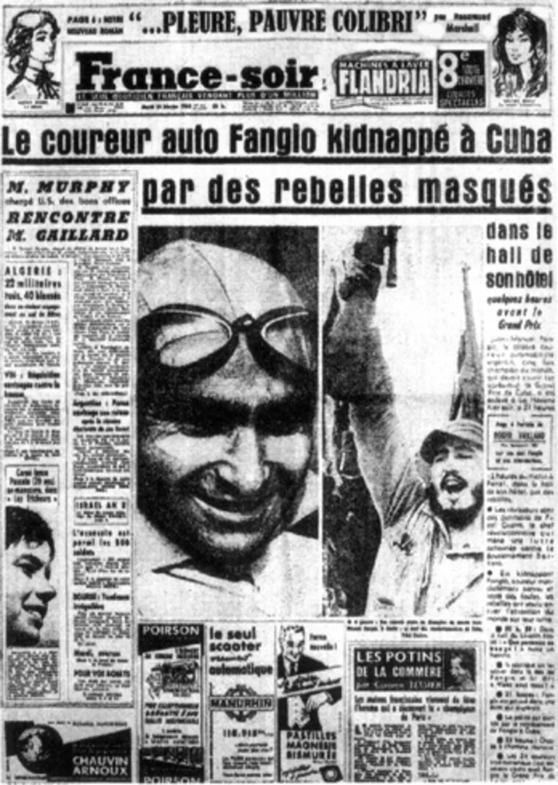 The incident caused a stir worldwide, with the Batista Government’s forces left red-faced as they frantically tried to find Fangio. The kidnappers released him the next day. Fangio told the media that he was treated with great care while in captivity and that he held no ill-will.