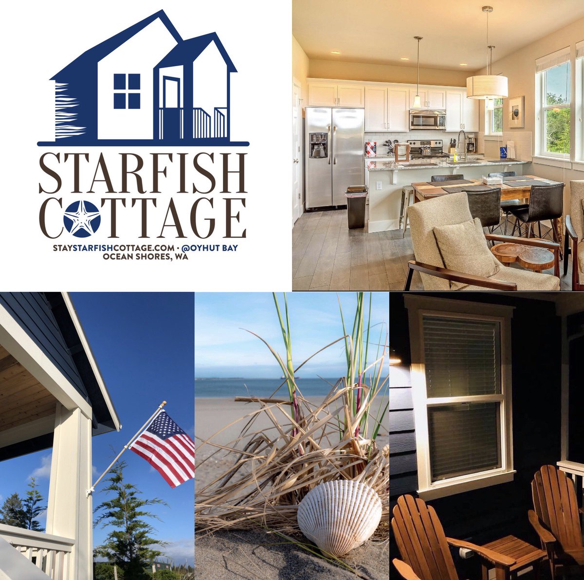 @StayStarfishCo1 and @OyhutBay reopening for vacation rentals May 19th! Come visit @OceanShores_WA and breathe the ocean air!